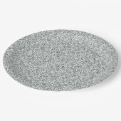 Silver Glitter Pattern Papieren Bordje (Gekanteld)