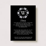 Silver Glitter Poker Chip Casino Wedding Detail Informatiekaartje<br><div class="desc">Viel in stijl met dit trendy casino met de trouwdetailkaarten. Het ontwerp is gemakkelijk te personaliseren met je eigen formulering en je familie en vrienden zullen enthousiast zijn als ze deze geweldige bruiloft-insteekkaarten ontvangen.</div>