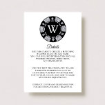 Silver Glitter Poker Chip Casino Wedding Detail Informatiekaartje<br><div class="desc">Viel in stijl met dit trendy casino met de trouwdetailkaarten. Het ontwerp is gemakkelijk te personaliseren met je eigen formulering en je familie en vrienden zullen enthousiast zijn als ze deze geweldige bruiloft-insteekkaarten ontvangen.</div>