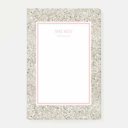 Silver Glitter Post-it® Notes (Voorkant)