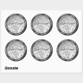 Silver Glitter Product Labels mousserende diamante (Vel)