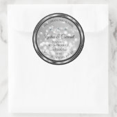 Silver Glitter Product Labels mousserende diamante (Tas)