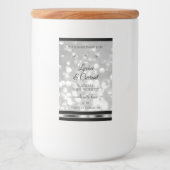 Silver Glitter Product Labels mousserende diamante Voedselcontainer Etiket (Voorkant)