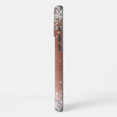 Silver Glitter Roos Gold Foil Fancy Monogram iPhone Hoesje (Linkerkant)