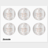 Silver Glitter Roos Gold Product Labels Initialen (Vel)