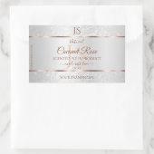 Silver Glitter Roos Gold Product Labels Initialen (Tas)