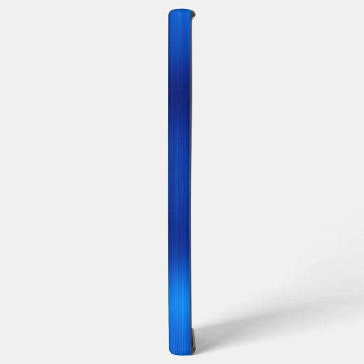 Silver Glitter Royal Blue Girly Signature Samsung Galaxy Hoesje (Linkerkant)