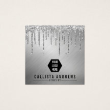 Silver Glitter-schijven Logo die beeldschermKaart 