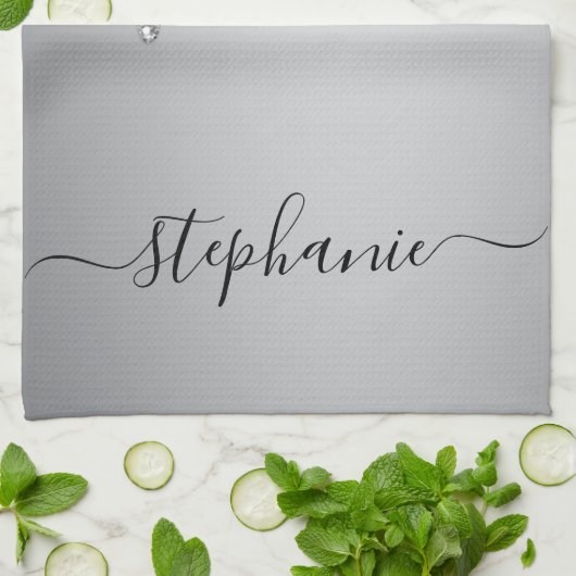 Silver Glitter-schijven met handmatige aangepaste Theedoek (Gevouwen)