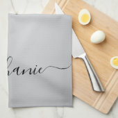 Silver Glitter-schijven met handmatige aangepaste Theedoek (Quarter Fold)