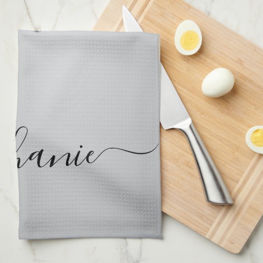 Silver Glitter-schijven met handmatige aangepaste Theedoek (Quarter Fold)