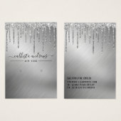 Silver Glitter-schijven voor Kaart (Voorkant /achterkant)