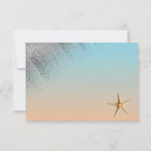 Silver Glitter Seashell Starfish Pensioen Bedankt Notitiekaartje (Achterkant)