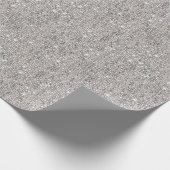 Silver Glitter Sequin Decorting Kerstmis Cadeaupapier (Hoek)