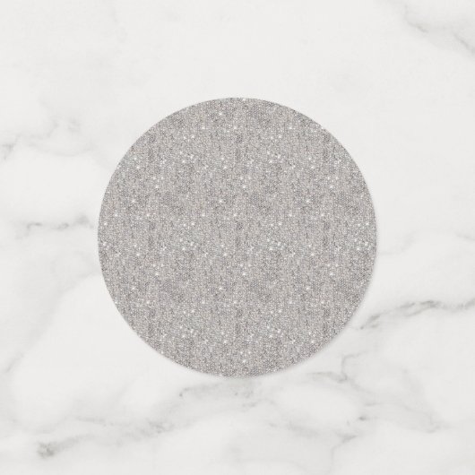 Silver Glitter Sequins Confetti (Kleine voorkant)
