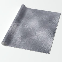 Silver Glitter Shiny Glass Ice Vip Cadeaupapier