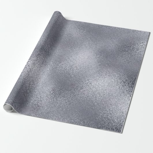 Silver Glitter Shiny Glass Ice Vip Cadeaupapier (Uitgerold)