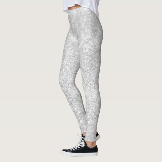 Silver Glitter Shiny Sparkley Leggings (Links)