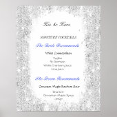 Silver Glitter, Signature Cocktails, Custom Poster (Voorkant)