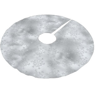 Silver Glitter Sneeuwvlokken Kerstboom Rok