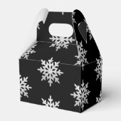 Silver Glitter Snowflake Bedankdoosjes (Achterkant)