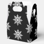 Silver Glitter Snowflake Bedankdoosjes (Geopend)