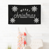 Silver Glitter Snowflake Spandoek (Insitu)