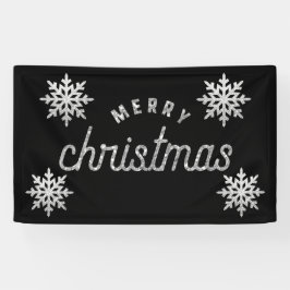 Silver Glitter Snowflake Spandoek