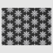 Silver Glitter Snowflake Tissuepapier (Voorkant)