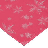 Silver Glitter Snowflakes kerst Tafelkleed (Gekanteld)