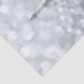 Silver Glitter Sparkle Bling Eiffel Tower Party Tissuepapier (Detail)