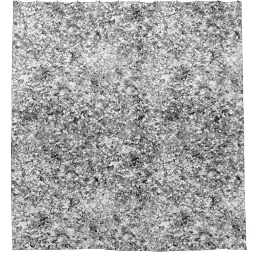 Silver Glitter Sparkle Douchegordijn (Voorkant)