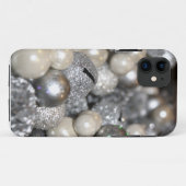 Silver Glitter Sparkle iPhone 5 Hoesje (Achterkant (horizontaal))
