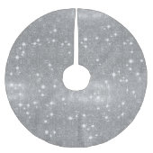 Silver Glitter Sparkle Metallic Kijk Kerstboom Rok (Voorkant)