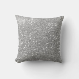 Silver Glitter Sparkle Metallic Kijk Kussen