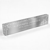 Silver Glitter Sparkle Microblading Brows Salon Naambordje