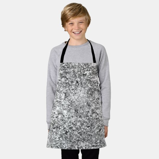 Silver Glitter Sparkle Schort (Gedragen)