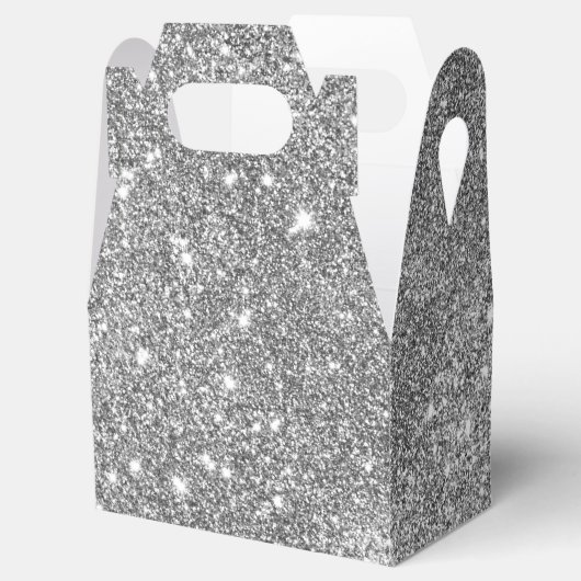 Silver Glitter Sparkles Bedankdoosjes (Geopend)