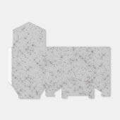 Silver Glitter Sparkles Bedankdoosjes (Uitgevouwen)