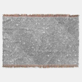 Silver Glitter Sparkles Deken (Voorkant)