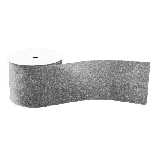 Silver Glitter Sparkles Grosgrain Lint (Spoel)