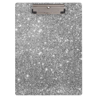 Silver Glitter Sparkles Klembord