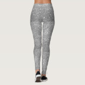 Silver Glitter Sparkles Leggings (Achterkant)