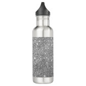 Silver Glitter Sparkles Waterfles (Links)