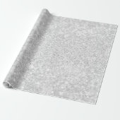 Silver Glitter Sparkley Cadeaupapier (Uitgerold)