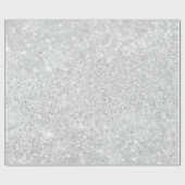 Silver Glitter Sparkley Cadeaupapier (Vlak)