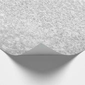 Silver Glitter Sparkley Cadeaupapier (Hoek)