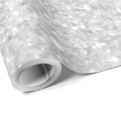 Silver Glitter Sparkley Cadeaupapier (Rol Hoek)