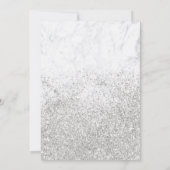 Silver glitter sparmer marmer kaart (Achterkant)