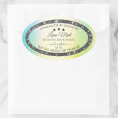 Silver Glitter Stars Product Labels Blauwgroen Gee (Tas)